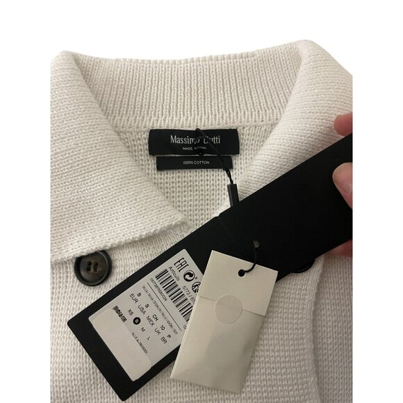 Massimo Dutti Women Sweater S Small White Double Breasted Cardigan 5772/678 NWT - Picture 4 of 8